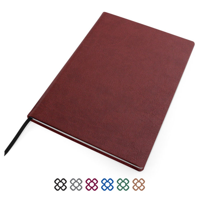 Biodegradable A4 Notebook with Recycled white lined paper.