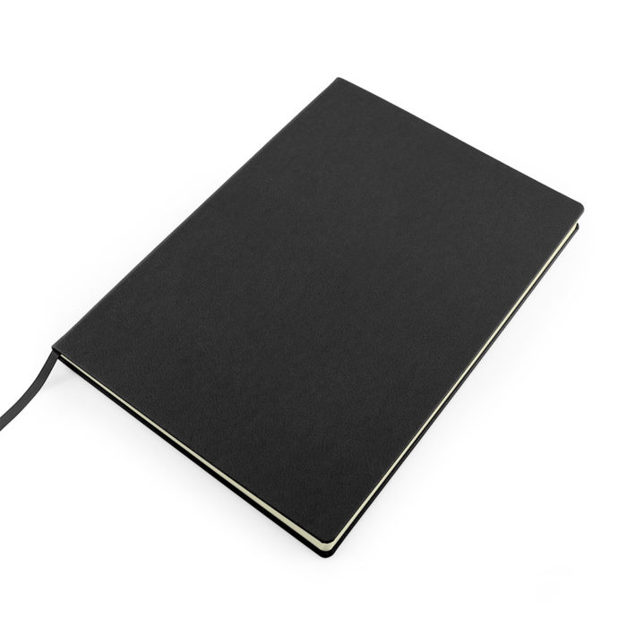 Black Como A4 Recycled Notebook