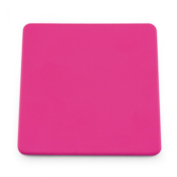 Hot Pink Soft Touch Square Coaster