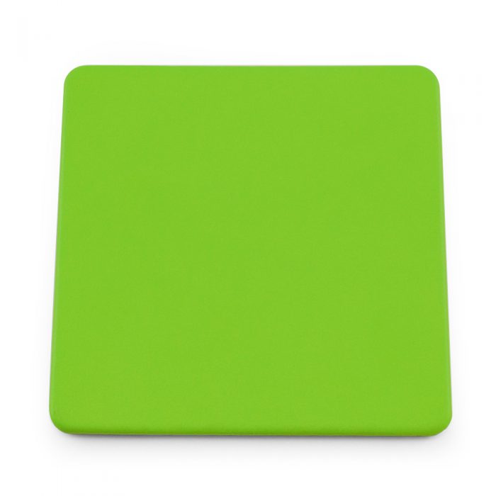 Apple Green Soft Touch Square Coaster