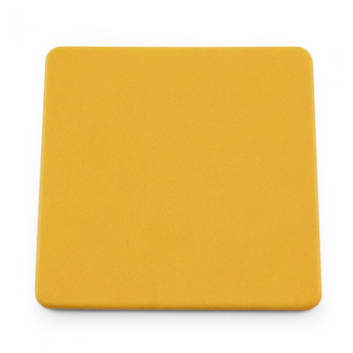 Sunflower Yellow Soft Touch Square Coaster