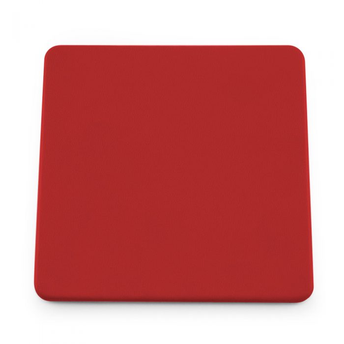 Tomato Red Soft Touch Square Coaster