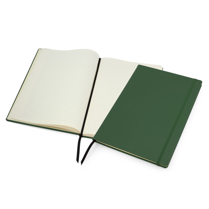 Green Lifestyle A4 Casebound Notebook with Strap