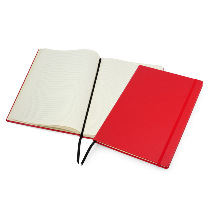 Red Lifestyle A4 Casebound Notebook with Strap