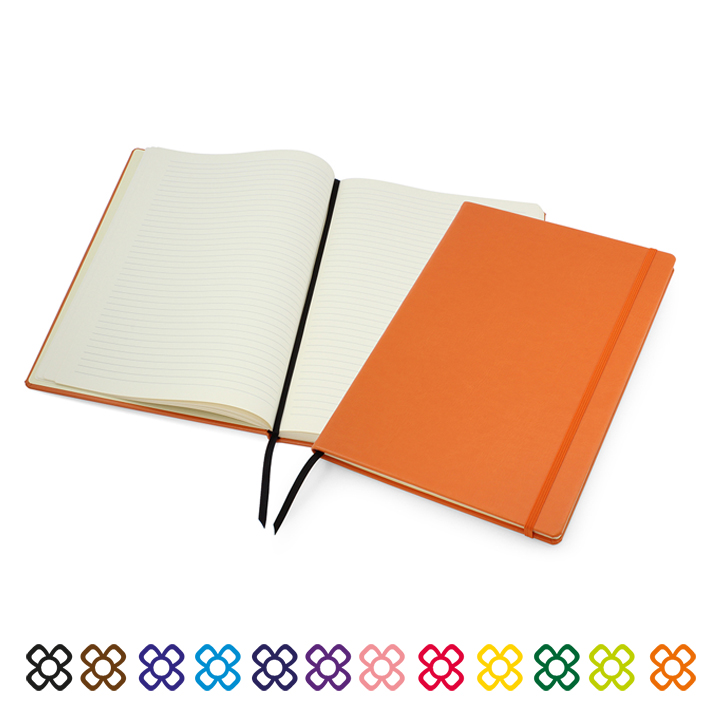 Lifestyle A4 Casebound Notebook with Strap