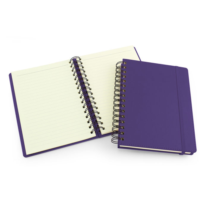 UK Made A5 Wiro Notebook in Purple