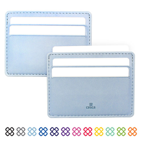 Soft Touch Cesca Slimline Card Wallet in a choice of 12 colours.