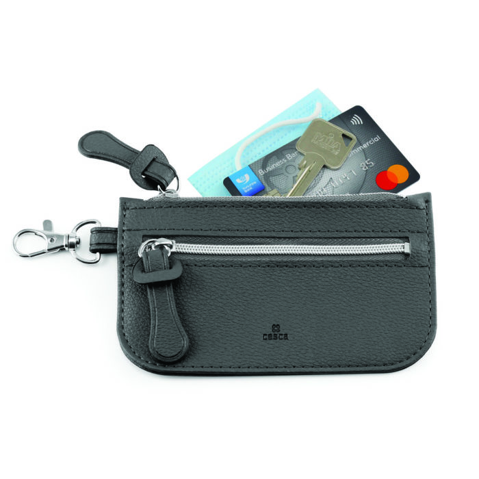 Como Recycled Mini Pouch in Black.