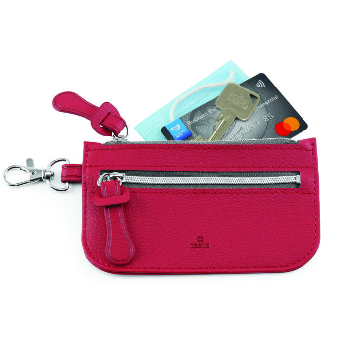 Como Recycled Mini Pouch in Raspberry