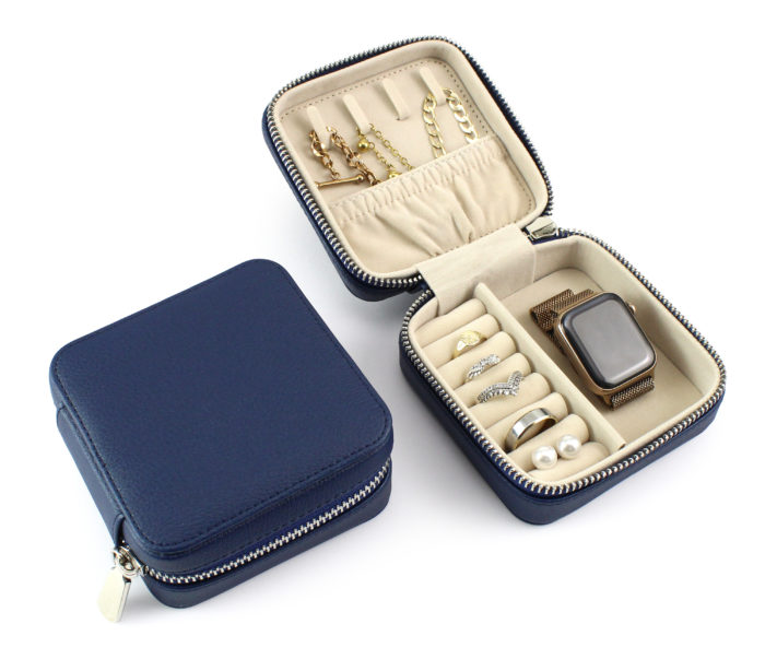 Navy Recycled Jewelley Box