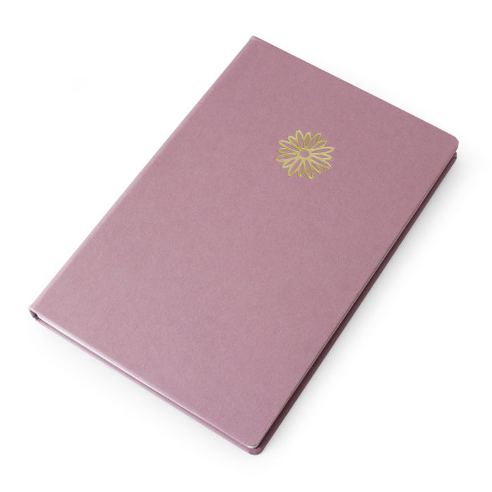 Dusky Pink Caf-Eco Note Book a beautiful sustainable notebook made in the UK from recycled materials.